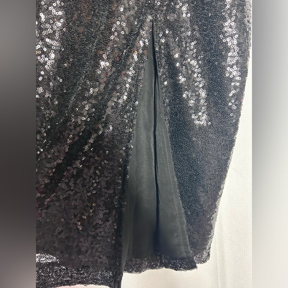 NWT Joe Fresh x Roxy Earle Sequin Black skirt - Picture 7 of 7